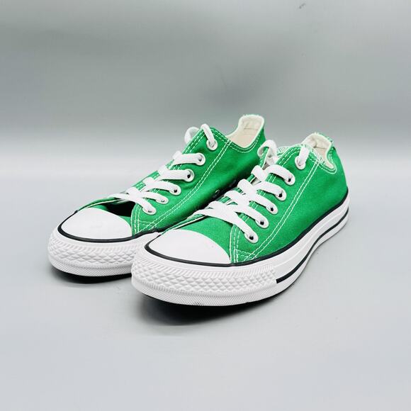 Converse Shoes Womens 7 Green Canvas Chuck Taylor All Star Low Top Sneakers - Picture 4 of 13